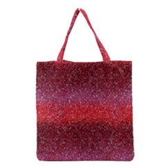 Red Sequins Grocery Tote Bag by SychEva