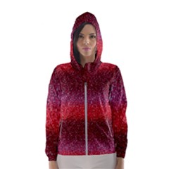 Red Sequins Women s Hooded Windbreaker