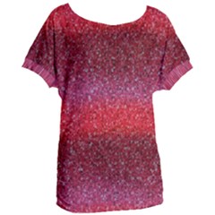Red Sequins Women s Oversized Tee by SychEva
