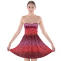 Red Sequins Strapless Bra Top Dress View1