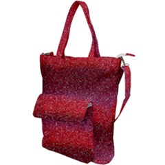 Red Sequins Shoulder Tote Bag by SychEva