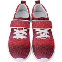 Red Sequins Men s Velcro Strap Shoes by SychEva