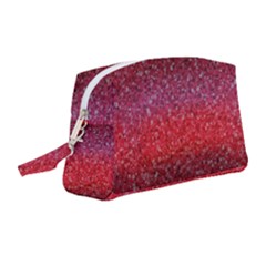 Red Sequins Wristlet Pouch Bag (medium) by SychEva