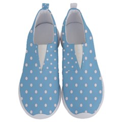 1950 Summer Sky Blue White Dots No Lace Lightweight Shoes by SomethingForEveryone