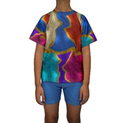 Shimmer 2 Kids  Short Sleeve Swimwear by kiernankallan