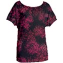Red Abstraction Women s Oversized Tee View1