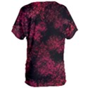 Red Abstraction Women s Oversized Tee View2