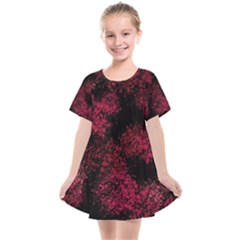 Red Abstraction Kids  Smock Dress by SychEva