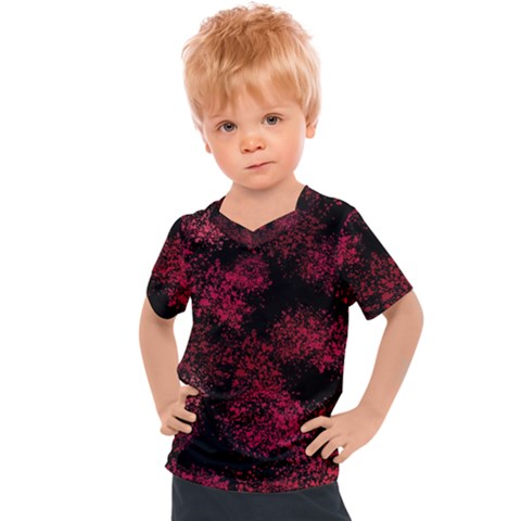 Red Abstraction Kids  Sports Tee by SychEva