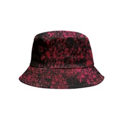 Red Abstraction Bucket Hat (kids) by SychEva