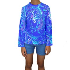  Blue Blue Sea Kids  Long Sleeve Swimwear by kiernankallan