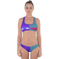 Patches Cross Back Hipster Bikini Set