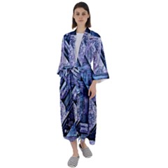 Different Volumes Maxi Satin Kimono by MRNStudios