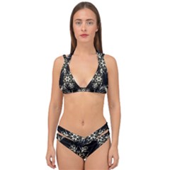 Bnw Mandala Double Strap Halter Bikini Set by MRNStudios