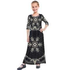 Bnw Mandala Kids  Quarter Sleeve Maxi Dress by MRNStudios