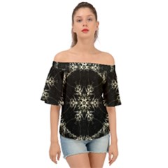 Bnw Mandala Off Shoulder Short Sleeve Top by MRNStudios