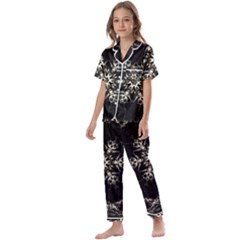 Bnw Mandala Kids  Satin Short Sleeve Pajamas Set by MRNStudios