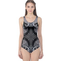 Lunar Phases One Piece Swimsuit by MRNStudios