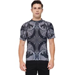 Lunar Phases Men s Short Sleeve Rash Guard by MRNStudios