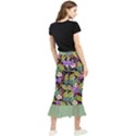 Cheshire Cat leaf Maxi Fishtail Chiffon Skirt View2