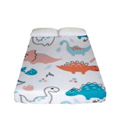 Funny Dinosaurs Kids Fitted Sheet (full/ Double Size) by SychEva