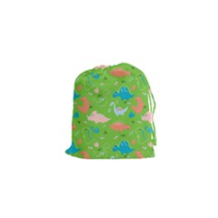 Funny Dinosaur Drawstring Pouch (xs) by SychEva