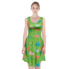 Funny Dinosaur Racerback Midi Dress by SychEva