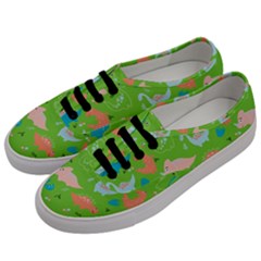 Funny Dinosaur Men s Classic Low Top Sneakers by SychEva