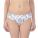 Cute And Funny Purple Hedgehogs On A White Background Hipster Bikini Bottoms View1