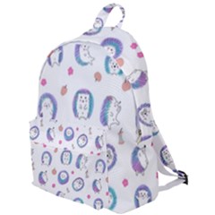 Cute And Funny Purple Hedgehogs On A White Background The Plain Backpack