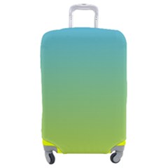 Gradient Blue Green Luggage Cover (medium) by ddcreations