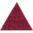 Black Splashes On Red Background Wooden Puzzle Triangle View1