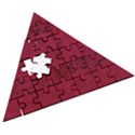 Black Splashes On Red Background Wooden Puzzle Triangle View3