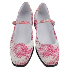 Red Splashes On A White Background Women s Mary Jane Shoes by SychEva