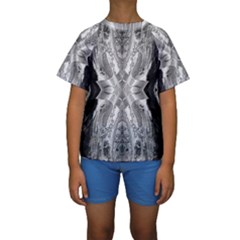 Compressed Carbon Kids  Short Sleeve Swimwear