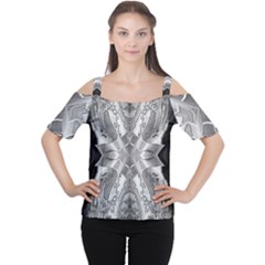 Compressed Carbon Cutout Shoulder Tee