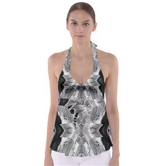 Compressed Carbon Babydoll Tankini Top