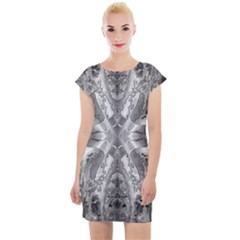Compressed Carbon Cap Sleeve Bodycon Dress
