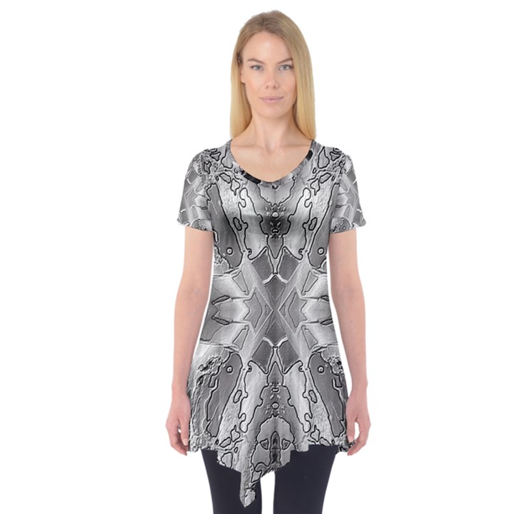 Compressed Carbon Short Sleeve Tunic 
