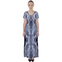 Compressed Carbon High Waist Short Sleeve Maxi Dress View1