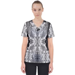 Compressed Carbon Women s V-Neck Scrub Top