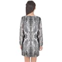 Compressed Carbon Long Sleeve Chiffon Shift Dress  View2