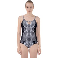 Compressed Carbon Cut Out Top Tankini Set