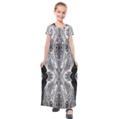 Compressed Carbon Kids  Short Sleeve Maxi Dress by MRNStudios