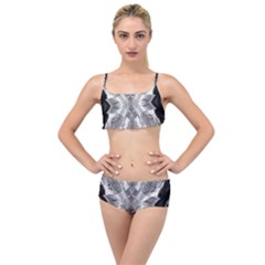 Compressed Carbon Layered Top Bikini Set
