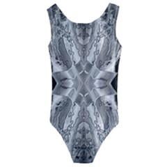 Compressed Carbon Kids  Cut-Out Back One Piece Swimsuit