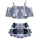 Compressed Carbon Kids  Off Shoulder Skirt Bikini View2