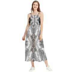 Compressed Carbon Boho Sleeveless Summer Dress