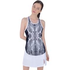 Compressed Carbon Racer Back Mesh Tank Top