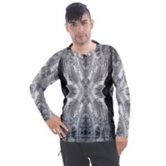 Compressed Carbon Men s Pique Long Sleeve Tee